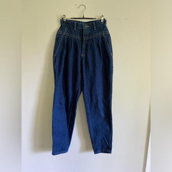 Vintage Lee Super High Pleated Mom Jeans‎ - Picture 1 of 5